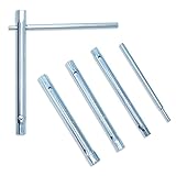 CCLIFE Rohrsteckschlüsselsatz 4-tlg. 8-12 mm Rohrsteckschlüssel doppelsteckschlüssel Für...