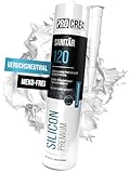 PROCREA® 1x Premium Sanitärsilikon 'Bad & Küche' (Edelweiß) [mit Anti-Schimmel-Formel]...