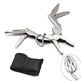 WJUAN Multi-Tool/Silber Leichte Multitool Zange, Geeignet für Camping Im Freien, Reisen oder...