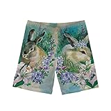 Jndtueit Jungen Badeshorts zum Surfen, Strand, elastischer Badeanzug, Boardshorts, Niedliches...