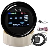 Boot GPS Tachometer 52mm Digital Tacho Entfernungsmesser Wasserdicht IP67 KMH MPH Knoten...