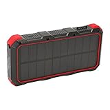 MENDUNER Solarladegerät 36800 MAh, Schnell Aufladbare Solar-Powerbank mit LED-Licht für...