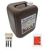 Original B.Carbolin 10 Liter umweltfreundlicher Holzanstrich inkl. kostenlosem 3er Pinsel-Set und 20...