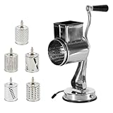 Handkartoffelreibe – Käsereibe mit Kurbel Universal zum Schneiden von Kartoffeln und Salat mit...