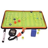 XUXLEKK Fußball Taktiktafel, Trainer Trainermappe, Tragbar Trainermappe fußball, mit Timer und...
