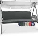 Beautissu Hollywoodschaukel 3 Sitzer Polsterauflagen 2er Set Sitzkissen & Rückenkissen 180x50cm –...