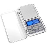 Fousenuk Küchenwaage Digital, Digitalwaage Hochpräzise 500g / 0.01g Lebensmittelwaage Edelstahl...