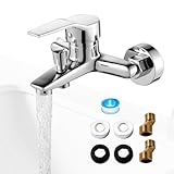 WDKXCN Badewannenarmatur, Mischbatterie Badewanne mit Anschlüsse, Einhebel Wannenarmatur,...