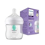 Philips Avent Babyflaschen Natural Response – Babyfläschchen mit AirFree Ventil, 125 ml,...