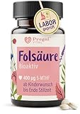 Folsäure 400µg - L-5-MTHF Folsäure Kinderwunsch und Schwangerschaft* - hochdosiert, optimal...