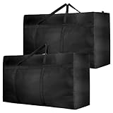 Dntorx 2 Stück 180L Extra Große Aufbewahrungstasche, 600D Oxford Heavy-Duty Umzugstaschen mit...
