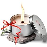 AUTDOOR® Dauerkerze Outdoor aus Sojawachs – Nachfüllbare Campingkerze mit Dauerdocht |...