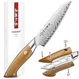 HEZHEN Damaststahl Allzweckmesser，Universal Messer Damast Schälmesser Multifunktionales...