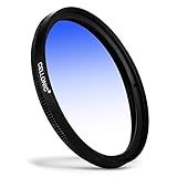 CELLONIC Farbverlauf Filter Blau kompatibel mit Panasonic Lumix Ø 37mm Verlauffilter Verlaufsfilter