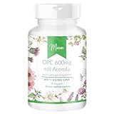 OPC 600mg mit Acerola - ANTI-AGING LINE - 90 Kapseln - Hochdosiert - 100% Vegan – Herstellung &...