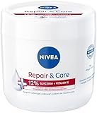 NIVEA Repair & Care Creme, feuchtigkeitsspendende & nicht fettende Körpercreme, schnell einziehende...