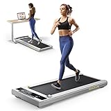 Electric Treadmill Space Saving, Walking Pad Laufband mit LED, 1-10km/h Laufband für Zuhause, Under...