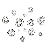 Craftdady 50 Stück 5 Größen klare Cubic Zirkonia Stein lose CZ Strass facettierte Cabochons für...