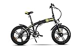 Jeep E-Bikes Unisex – Erwachsene FR 7020 E-Bike, Schwarz, 20 inches