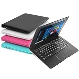 Bigmachine Computer Laptop Mini 10,1 Zoll 32 GB Windows 10 ultradünnes und leichtes Netbook Quad...