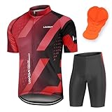 Lixada Kurzarm Radtrikot Rennrad Trikot Herren Herren Atmungsaktives Sommer Kurzarm Bike Shirt und...