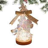 Pruojhw Nachtlicht DIY – LED-Lampe in Form eines Weihnachtsbaums | Nachttischlampe für Büro,...