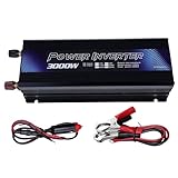 Auto-Wechselrichter 3000 W – Spannungswandler von AC für und Boot | Universaladapter 12 V für...