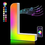 LED Buchstaben Lichter Alphabet, Led Leuchtbuchstabe Farblich Veränderbar mit USB-Netzteil,...