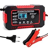 6A Autobatterie Ladegerät, 12V Smart Vollautomatische KFZ Batterieladegerät mit...