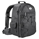 Mantona Azurit Fotorucksack schwarz für DSLM oder DSLR Kamera, bis zu 5 Objektive und Zubehör,...