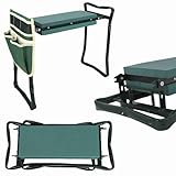 Domarex Gartenhocker - Klappbarer Gartenarbeitshocker Jared 60x28x49 cm – Faltbar – Tasche zur...