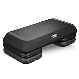 TREX SPORT Steppbrett höhenverstellbar TX-038PAS | Fitenss Stepper 3 Stufen, rutschfest, Steppboard...