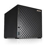 Asustor Drivestor 4 AS1104T 4 Bay NAS Server - Netzwerkspeicher Gehäuse, Quad Core 1.4 Ghz CPU, 2,5...