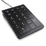 CSL - Numpad Keypad inkl. Mulitmediatasten - USB-Nummerntastenfeld - Nummernblock Zusatztastatur - 3...