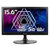 Bnztruk 15.6 Zoll PC Monitor FHD 1080p Computer Monitor mit HDMI VGA Schnittstelle für PC Laptop...