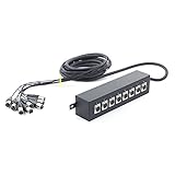 MUSIC STORE Multicore 8xXLR, 5m, Professionelles Multicore-Kabel, 8 XLR-Leitungen, Stabile Stagebox