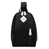 ECOSUSI City Rucksack Damen Taschen Schultertasche Stadtrucksack Damenrucksack Daypack Schwarz