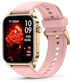 Geelouxian Damen Smartwatch,1.91 Zoll HD Smartwatch mit Infrarot Blutsauerstoffmonitor Herzfrequenz...