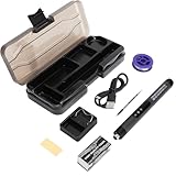 USB-C Lötkolben Set – Kabelloser Akku Lötkolben mit LED-Anzeige & 3 s Schnellaufheizung,...