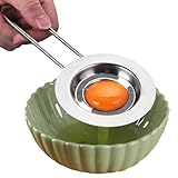 YNPQTDS Eiertrenner Eiweiß Siebfilter Edelstahl Eigelb Weiß Separator Werkzeug Langstiel Eiweiß...
