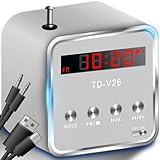 Retoo Lautsprecher, Mini Tragbar mit FM Radio, Bluetooth, 3W Leistung, USB/AUX/TF Eingänge, Mp3...