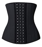 YIANNA Korsett Shapewear Damen Bauchweg Stark Formend Latex Waist Trainer Sport Body Shaper Corsage...