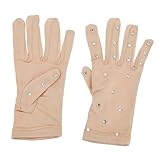 Beaupretty Damen Strass Eiskunstlaufhandschuhe mit Elastischer rutschfest für Mädchen Stilvolle...