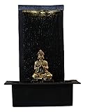 Zen Light Zen'Light Zenalität Wasserwand - Innenbrunnen mit gelbem LED -Spot - großer Tischbrunnen...