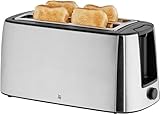 WMF Bueno Pro Toaster Langschlitz 4 Scheiben mit Brötchenaufsatz, XXL Toast, Aufknusper-Funktion, 6...