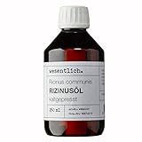 wesentlich. Rizinusöl kaltgepresst 250ml - 100% reines Rizinusöl - für Haut und Haare, Wimpern...