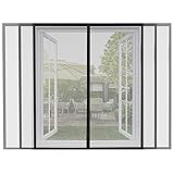 ARCOL Magnetisches Fliegengitter Fenster verstellbar – Magnetisches Fliegengitter für Fenster mit...