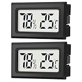 JEDEW 2er-Set Mini Digitale Thermometer-Hygrometer, Innen Temperatur- und Luftfeuchtigkeitmessgerät...