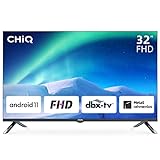 CHIQ L32H8C 32 Zoll(80cm) FHD TV,Android 11, Metallrahmen,LED Smart TV,HDR, Chromecast, WiFi,...