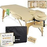 HABYS Sofia Massageliege | Klappbar Holz 2 Zonen | Massagetisch mit Vollausstattung | 185 x 70 x 85...